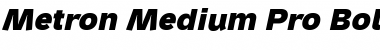 Download Metron Medium Pro Bold Italic Font