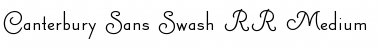 Download Canterbury Sans Swash RR Medium Font