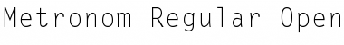 Download Metronom-Regular Regular Font