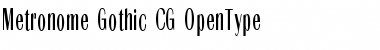 Download Metronome Gothic CG Regular Font