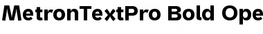 Download Metron Text Pro Bold Font