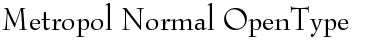 Download Metropol Normal Regular Font