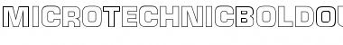 Download Micro TechnicBoldOutline Font