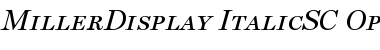 Download MillerDisplay ItalicSC Font