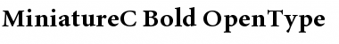 Download MiniatureC Bold Font