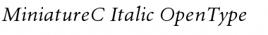 Download MiniatureC Italic Font