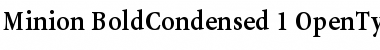 Download Minion Bold Condensed Font