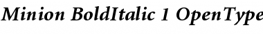 Download Minion Bold Italic Font