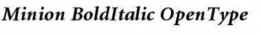 Download Minion Bold Italic Font