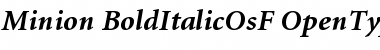 Download Minion Bold Italic Oldstyle Figures Font