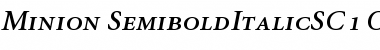 Download Minion Semibold Italic SC Font