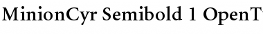 Download Minion Cyrillic Semibold Font