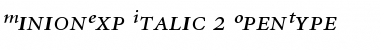 Download Minion Italic Expert Font