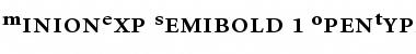 Download Minion Expert Semibold Font