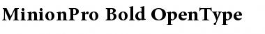 Download Minion Pro Bold Font