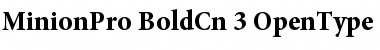 Download Minion Pro Bold Cond Font