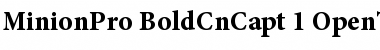 Download Minion Pro Bold Cond Caption Font