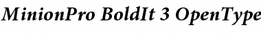 Download Minion Pro Bold Italic Font