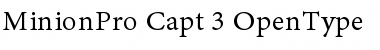 Download Minion Pro Caption Font