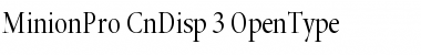 Download Minion Pro Cond Display Font