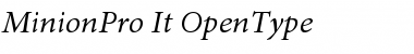 Download Minion Pro Italic Font