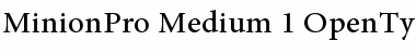 Download Minion Pro Medium Font