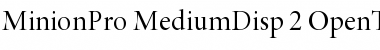 Download Minion Pro Medium Display Font