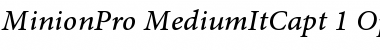 Download Minion Pro Medium Italic Caption Font