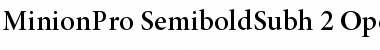 Download Minion Pro Semibold Subhead Font
