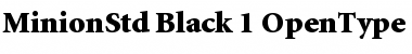 Download Minion Std Black Font