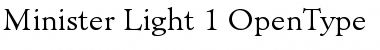 Download Minister Light Font