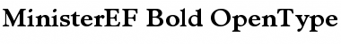 Download MinisterEF Bold Font