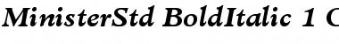 Download Minister Std Bold Italic Font