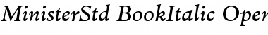 Download Minister Std Book Italic Font