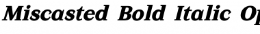 Download Miscasted Bold Italic Font