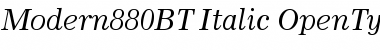 Download Modern 880 Italic Font