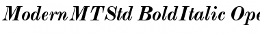 Download Monotype Modern Std Bold Italic Font