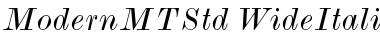 Download Monotype Modern Std Wide Italic Font