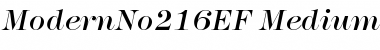 Download ModernNo216EF MediumItalic Font