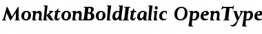 Download MonktonBoldItalic Regular Font