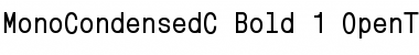 Download MonoCondensedC Bold Font