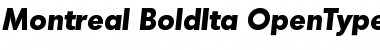 Download Montreal-BoldIta Regular Font