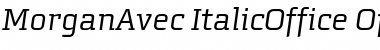 Download MorganAvec ItalicOffice Font
