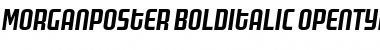 Download MorganPoster Bold Italic Font