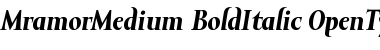 Download Mramor Medium Medium Bold Italic Font