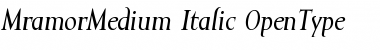 Download Mramor Medium Medium Italic Font
