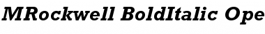 Download Rockwell Bold Italic Font