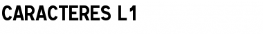 Download Caracteres L1 Regular Font