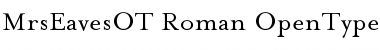 Download Mrs Eaves OT Roman Font