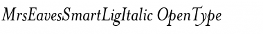Download MrsEavesSmartLig Italic Font